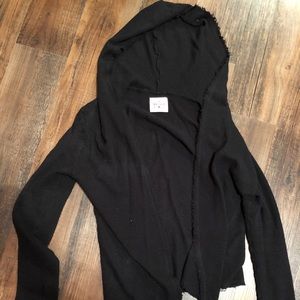 Tribe Kelley Black cardigan with hood
